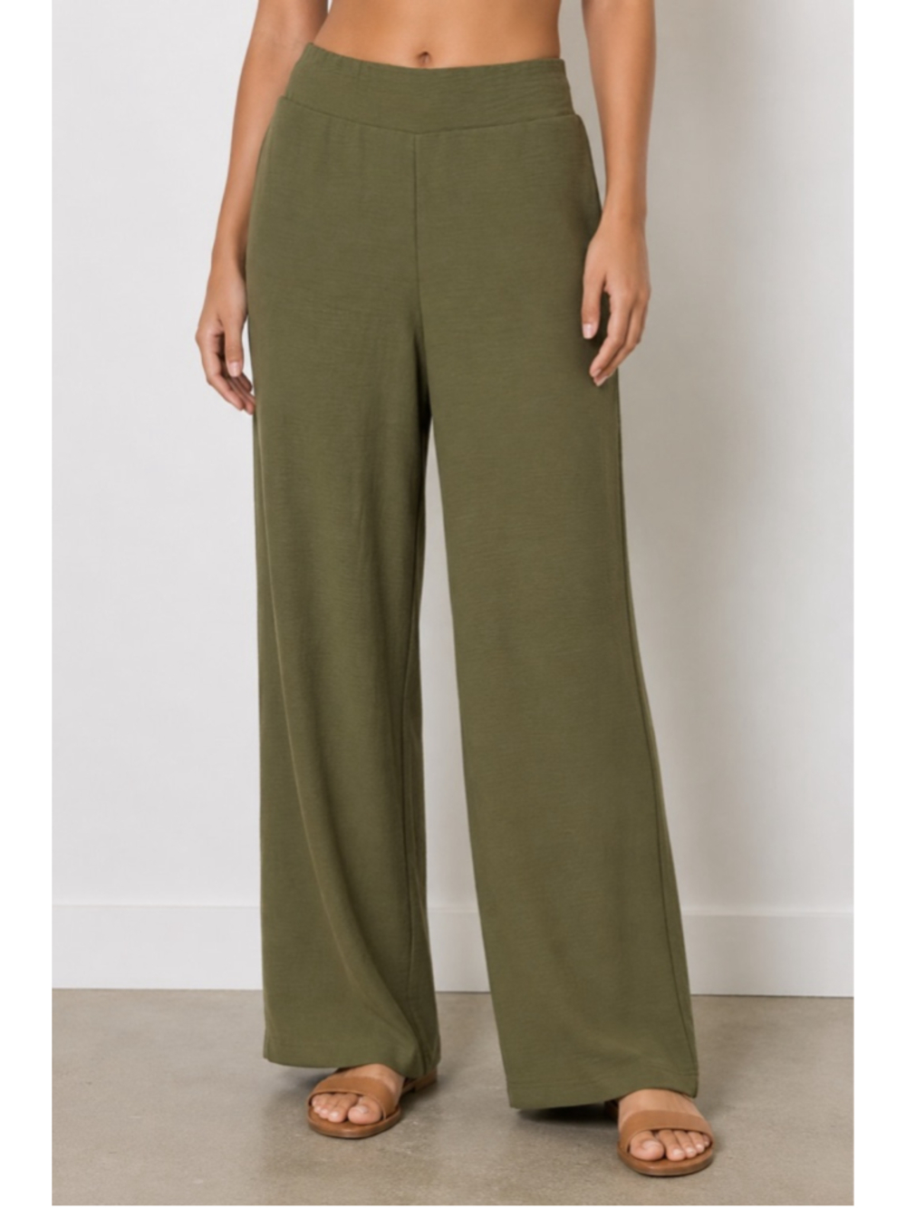 Dex Woodland Wide Leg Pants Sz XS Olive NWT